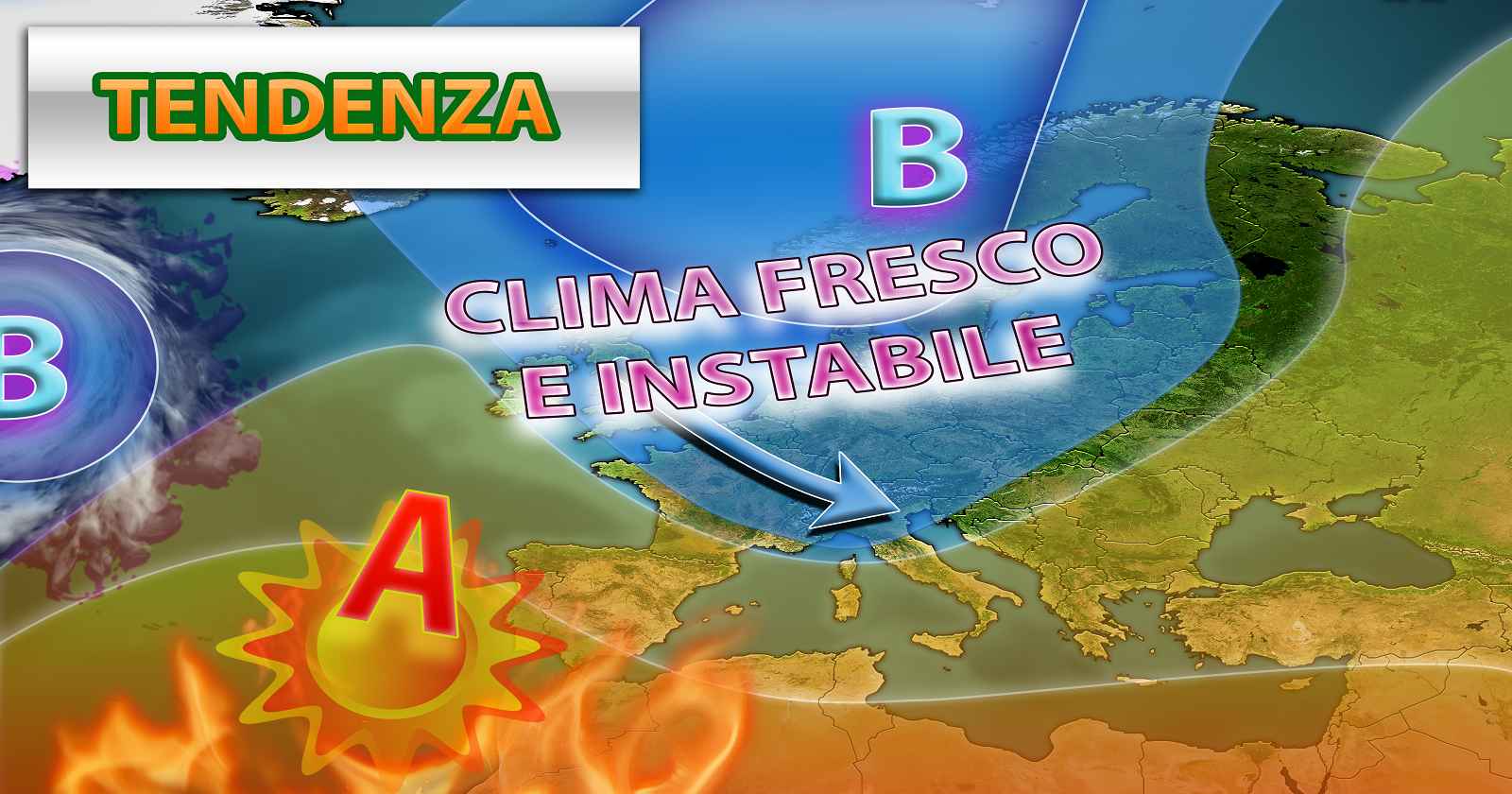 Come evolverà il mese di Maggio nella seconda metà? Grafica a cura del Centro Meteo Italiano