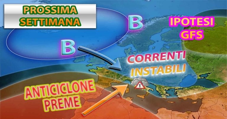 METEO – Nuova fase di MALTEMPO in arrivo con la PROSSIMA SETTIMANA, ma non colpirà tutta l’ITALIA. Ecco le zone interessate.