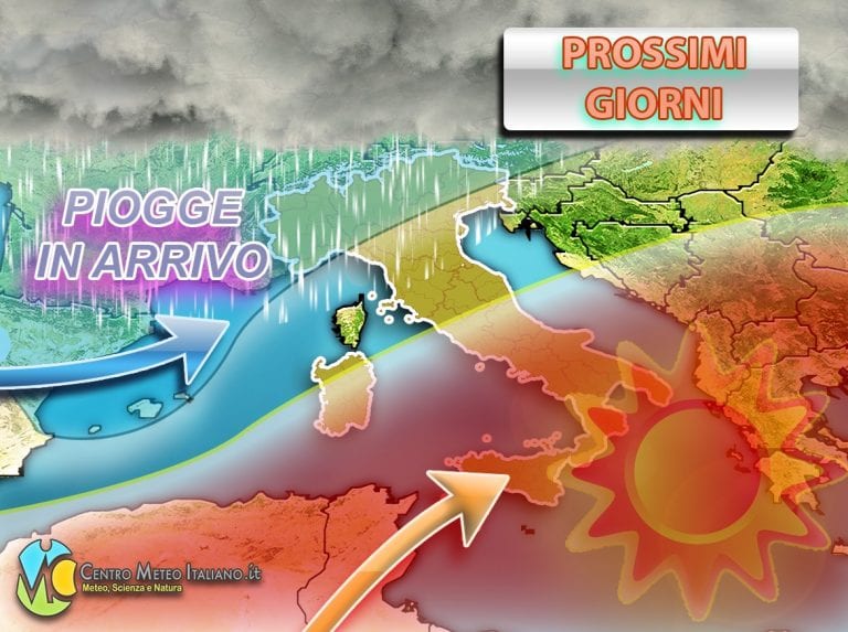 METEO – ITALIA tra nubi, PIOGGE e CALDO AFRICANO in attesa del ritorno del MALTEMPO; i dettagli