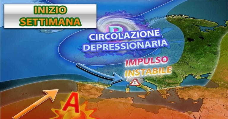 METEO – La prossima settimana inizia INSTABILE, ma potrebbe arrivare il BELTEMPO a seguire. Ecco la TENDENZA