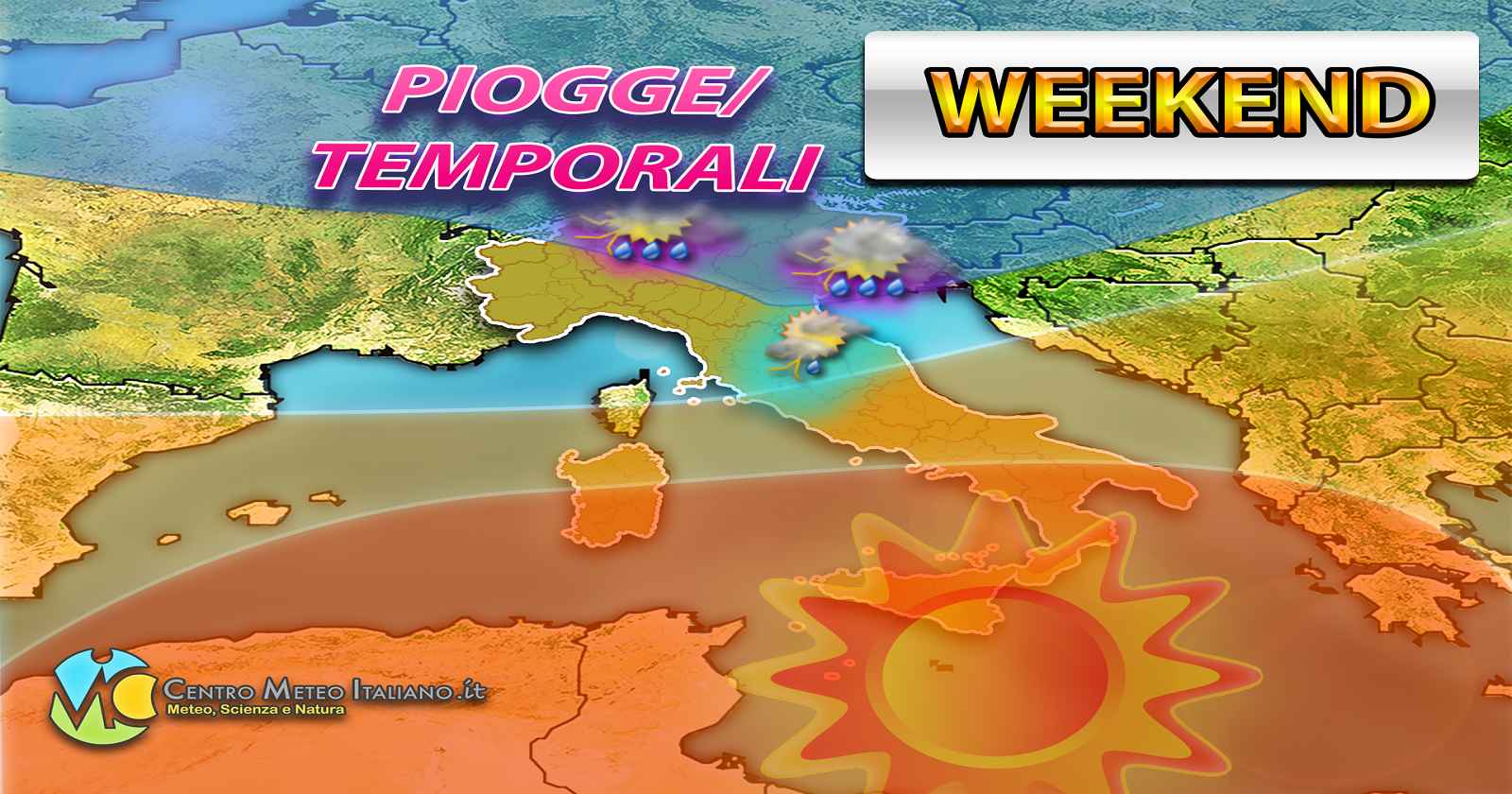 METEO - Tempo in prevalenza STABILE nel WEEKEND, ma persiste l'INSIDIA MALTEMPO, i dettagli