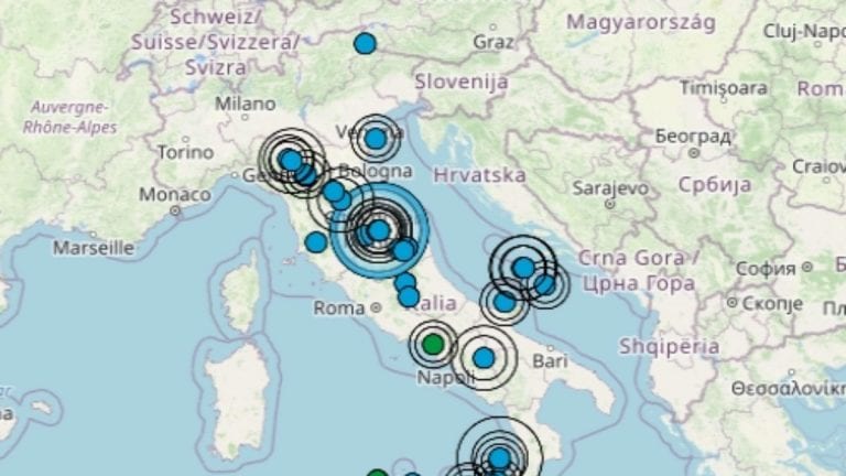 Terremoto in Italia oggi, 20 maggio 2021, riepilogo scosse registrate – Dati Ingv