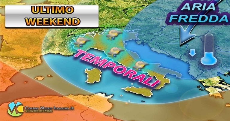 METEO ITALIA: aria fredda nell’ultimo WEEKEND di maggio, ecco le conseguenze