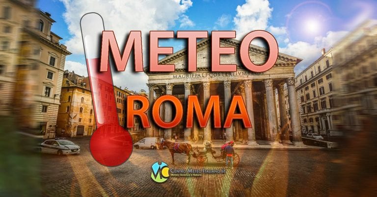 METEO ROMA – Tempo STABILE e clima gradevole, salvo TEMPORALI pomeridiani nelle zone interne. Le PREVISIONI