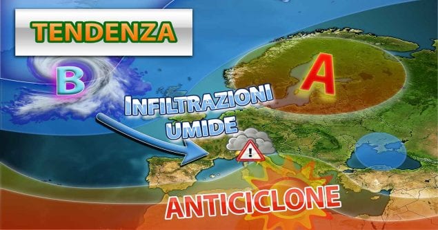 Continue infiltrazioni umide andranno ad irrompere nella prima decade di giugno - Centro Meteo Italiano