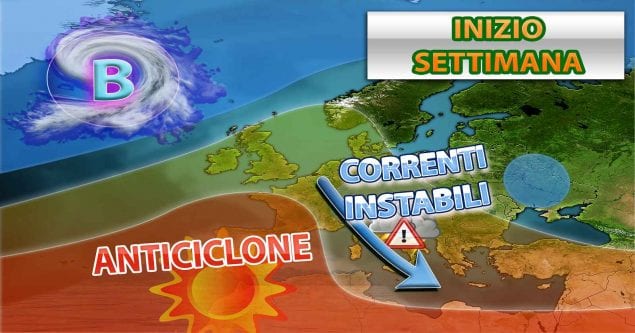 Previsioni meteo: instabilità in aumento nella prossima settimana in Italia