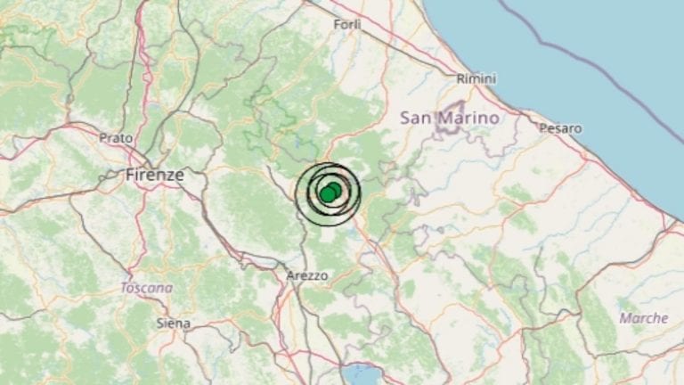 Terremoto in Toscana oggi, 7 giugno 2021: scossa M 3.0 avvertita in provincia di Arezzo – Dati Ingv