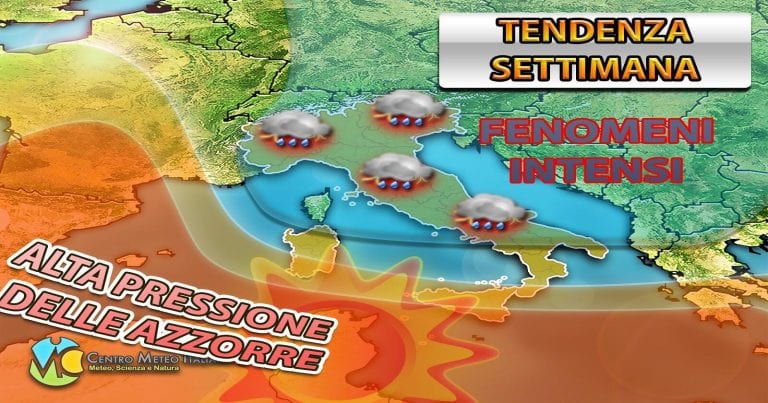 METEO – ATTACCO PERTURBATO e MALTEMPO NO STOP sull’ITALIA, ecco i dettagli