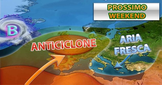 Piogge e temporali poi più caldo dal weekend, previsioni meteo