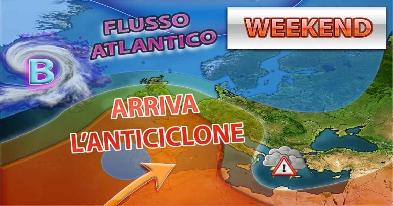 METEO – ANTICICLONE in arrivo sull’ITALIA, ma ci sarà spazio per residui TEMPORALI; i dettagli