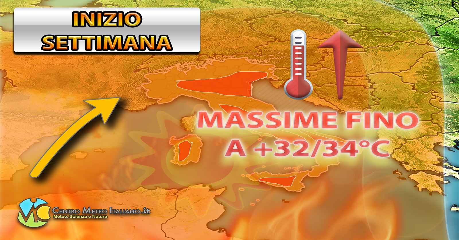Esplode l'estate per l'inizio della prossima settimana con caldo diffuso - Centro Meteo Italiano