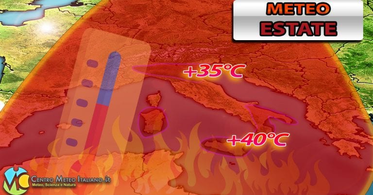 METEO ESTATE 2021 – Anomalie di TEMPERATURA spaventose, valori di OLTRE 10 GRADI sopra la media. CALDO record in vista?