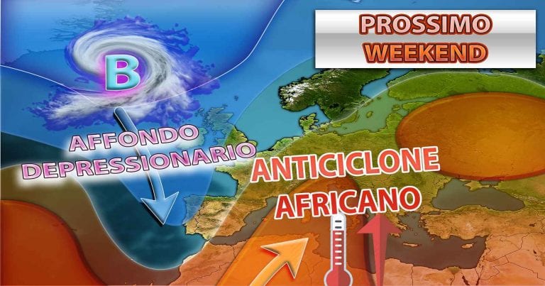 METEO WEEKEND – L’anticiclone AFRICANO porta SOLE e CALDO ESTIVO con punte fino a 40°C