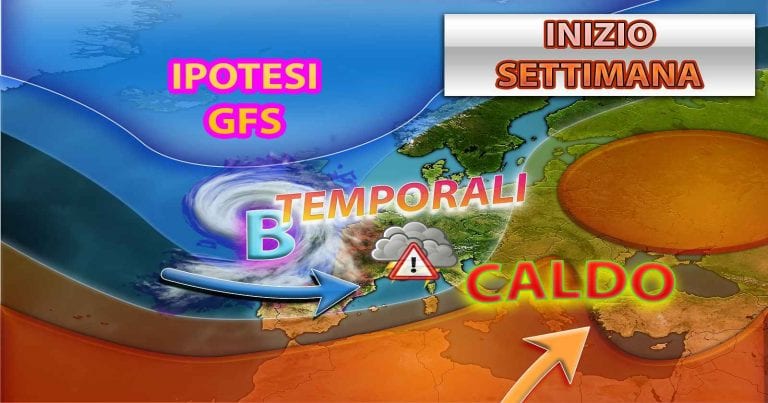 METEO – Dopo il CALDO AFRICANO arriva il MALTEMPO al Nord ad inizio PROSSIMA SETTIMANA con PIOGGE e TEMPORALI