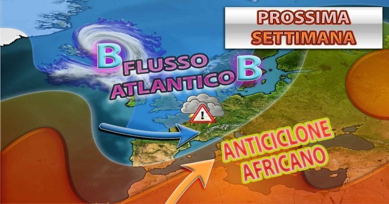 METEO – ITALIA SPACCATA in DUE tra il CALDO opprimente e il forte MALTEMPO, ecco quando