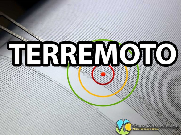 Terremoto M 3.3 nel Mar Ionio: i dati ufficiali EMSC