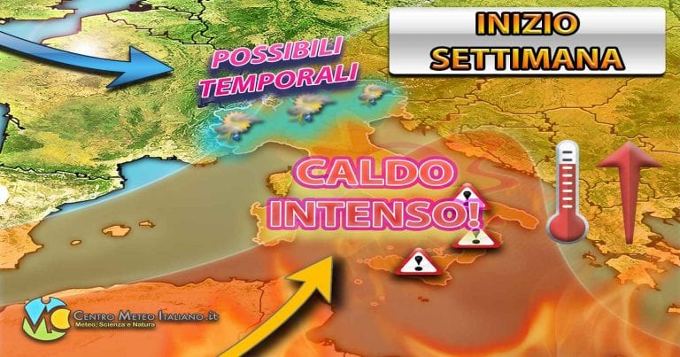 METEO ITALIA – sole e CALDO nei prossimi giorni, possibile rinfrescata per la prossima settimana