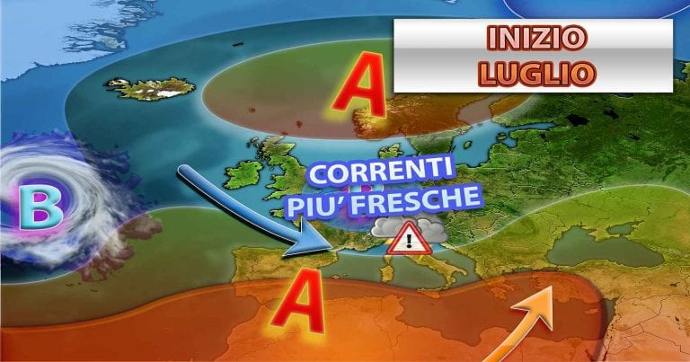 METEO ITALIA – tra caldo intenso e forti temporali ecco l’evoluzione fino al WEEKEND