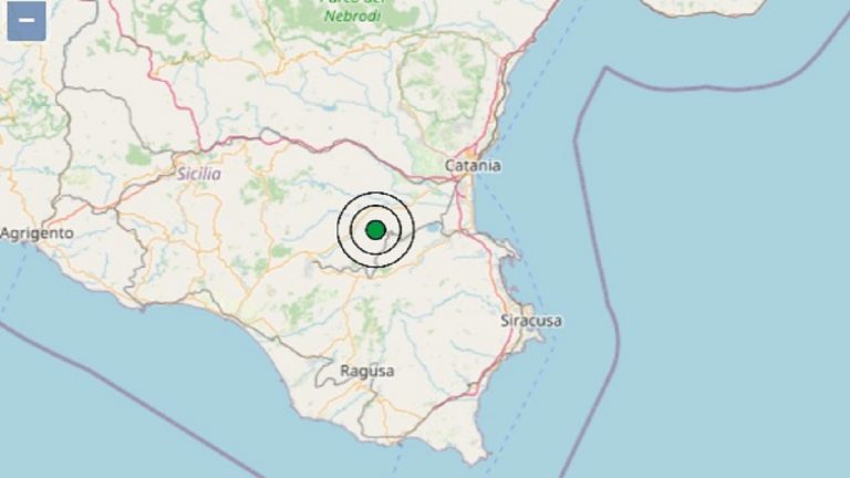 Terremoto oggi in Sicilia, martedì 29 giugno 2021: scossa M. 3.2 in provincia di Catania | Dati INGV