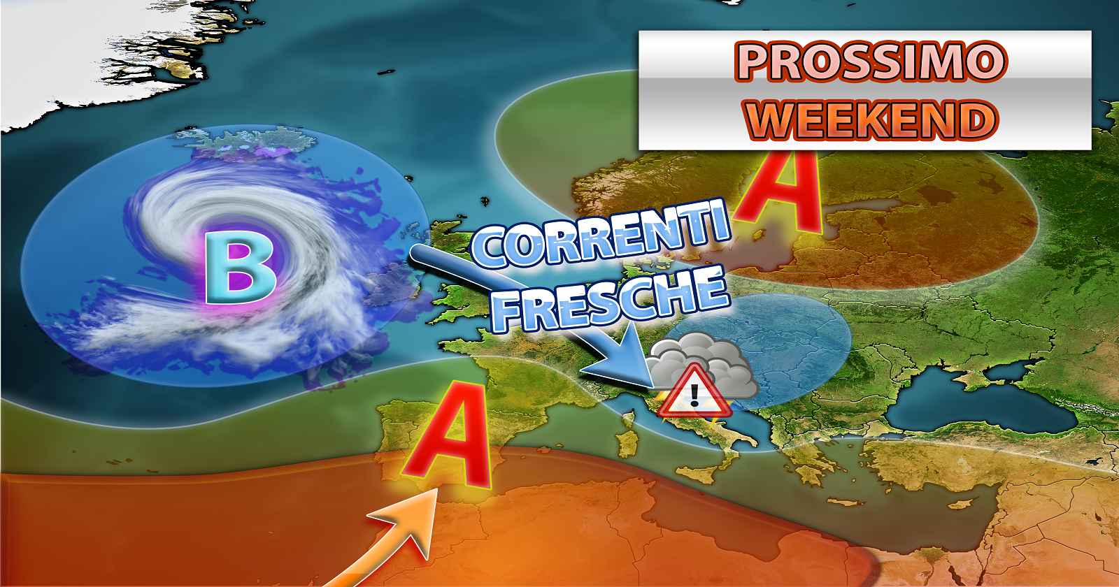 Meteo weekend - in arrivo la prima perturbazione del mese - Centro Meteo Italiano