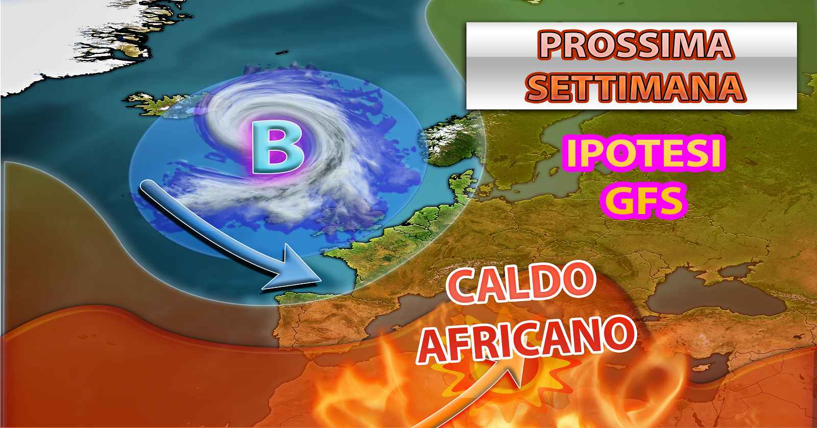 Anticiclone africano e caldo estremo anche la prossima settimana, tendenza meteo