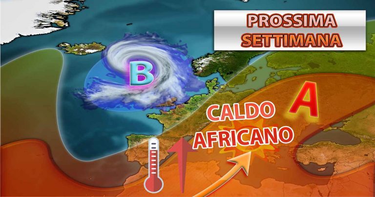 METEO – Prossima settimana con SOLE e CALDO ROVENTE grazie all’ANTICICLONE AFRICANO. La TENDENZA