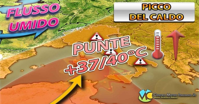 METEO ITALIA – ondata di CALDO al via, possibile tregua solo dal WEEKEND