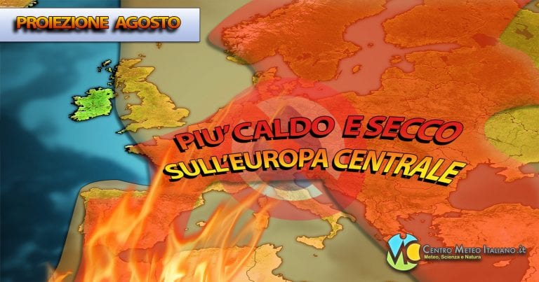 Meteo Agosto – Ultima parte dell’Estate con temperature sopra le medie e piogge carenti? La tendenza