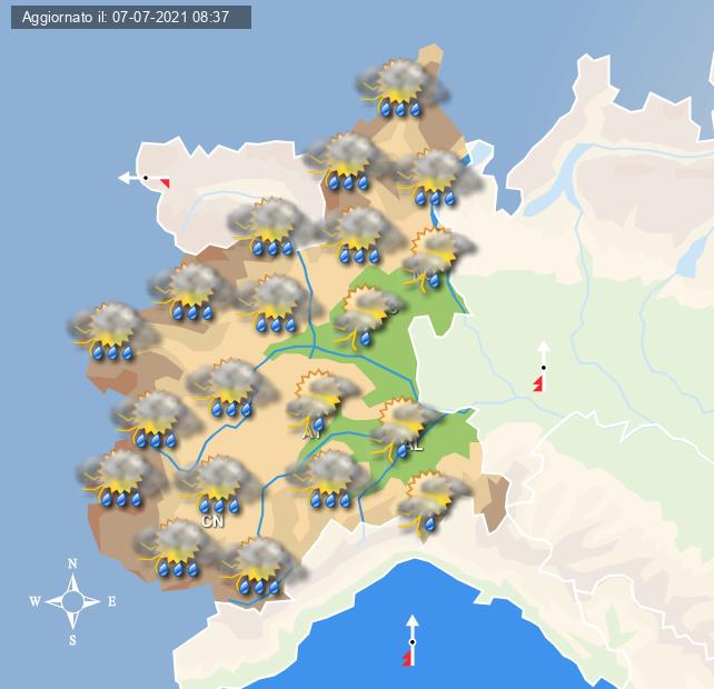 Previsioni meteo per Torino ed il Piemonte di domani, forte maltempo in arrivo - Centro Meteo Italiano