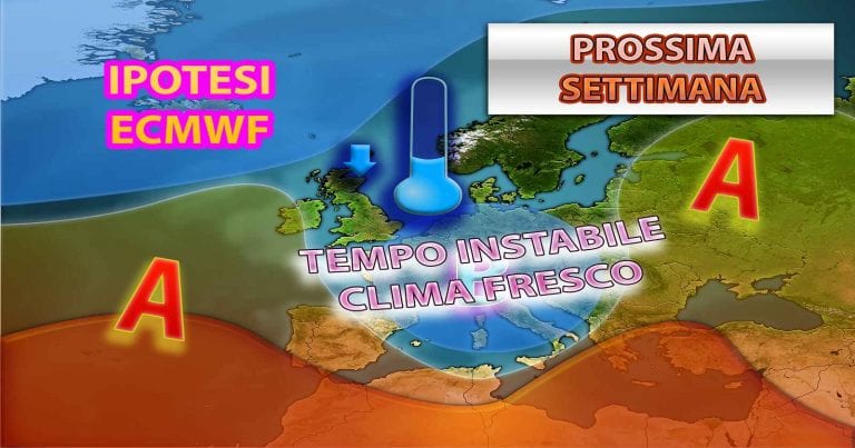 METEO: ITALIA contesa tra anticiclone africano e flusso atlantico, tra CALDO e TEMPORALI METEO: ITALIA contesa tra anticiclone africano e flusso atlantico, tra CALDO e TEMPORALI