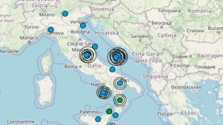 Terremoto in Puglia oggi, 8 luglio 2021, sisma M 2.4 sul mar Adriatico centrale | Dati Ingv