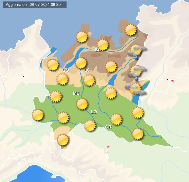 Tempo stabile per domenica su tutta la lombardia - Centro Meteo Italiano