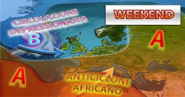 METEO - WEEKEND con l'ANTICICLONE: tanto SOLE e pochi TEMPORALI, i dettagli