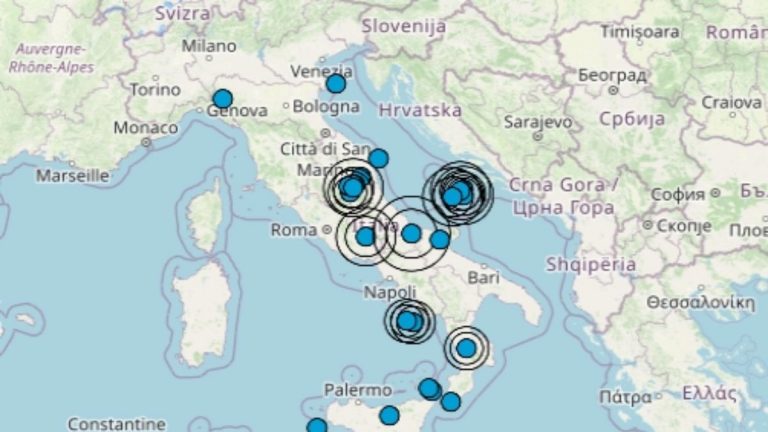 Terremoto in Italia oggi, sabato 10 luglio 2021: le scosse registrate in giornata – Dati Ingv