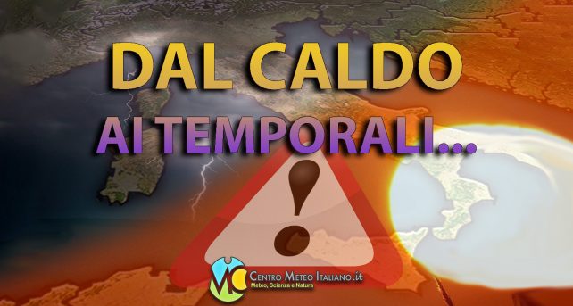 Meteo Italia - goccia fredda dopo il caldo africano e temporali anche intensi