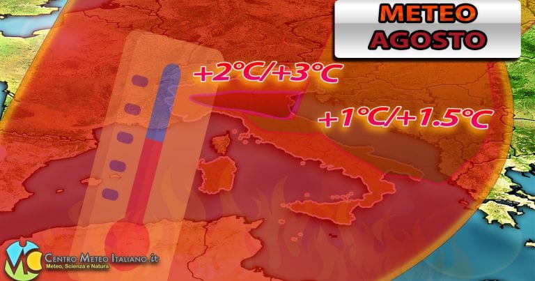 METEO AGOSTO – Nel vivo della stagione ESTIVA, vediamo le ultime PROIEZIONI per il lungo TERMINE