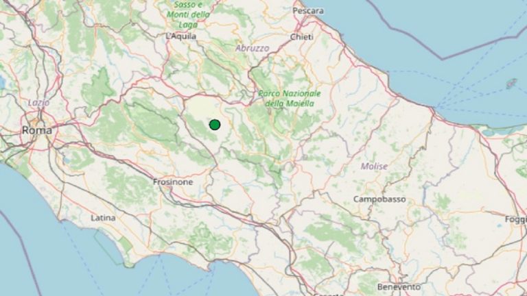 Terremoto in Abruzzo oggi, martedì 13 luglio 2021: scossa M 2.0 in provincia de L’Aquila | Dati INGV