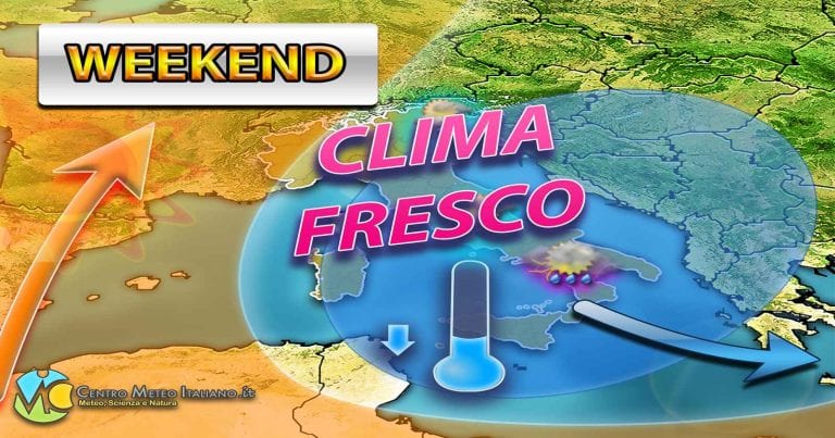 METEO – ITALIA in balia della goccia fredda con PIOGGE e TEMPORALI, poi in settimana torna la stabilità