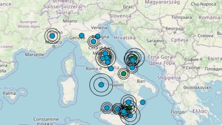 Terremoto in Italia oggi, lunedì 19 luglio 2021: le ultime scosse registrate – Dati Ingv