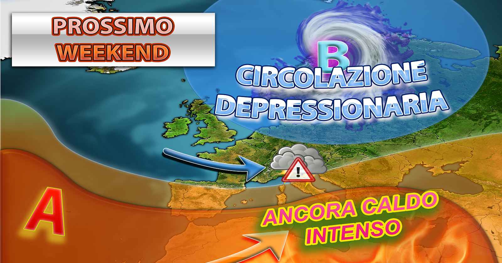 Fine settimana a cavallo con l'inizio di agosto incerto - Centro Meteo Italiano