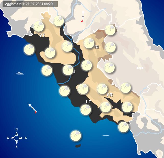 Miglioramento atteso nella notte di domani, 28 luglio - Centro Meteo Italiano