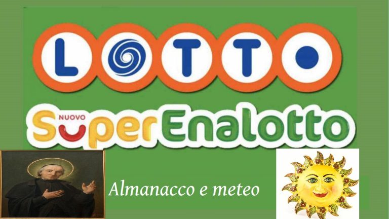 Lotto e Superenalotto estrazioni di giovedì 29 luglio 2021: ecco i numeri vincenti, meteo e almanacco