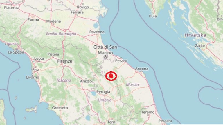 Terremoto nelle Marche oggi, venerdì 30 luglio 2021: scossa M 2.5 in provincia di Pesaro Urbino | Dati INGV
