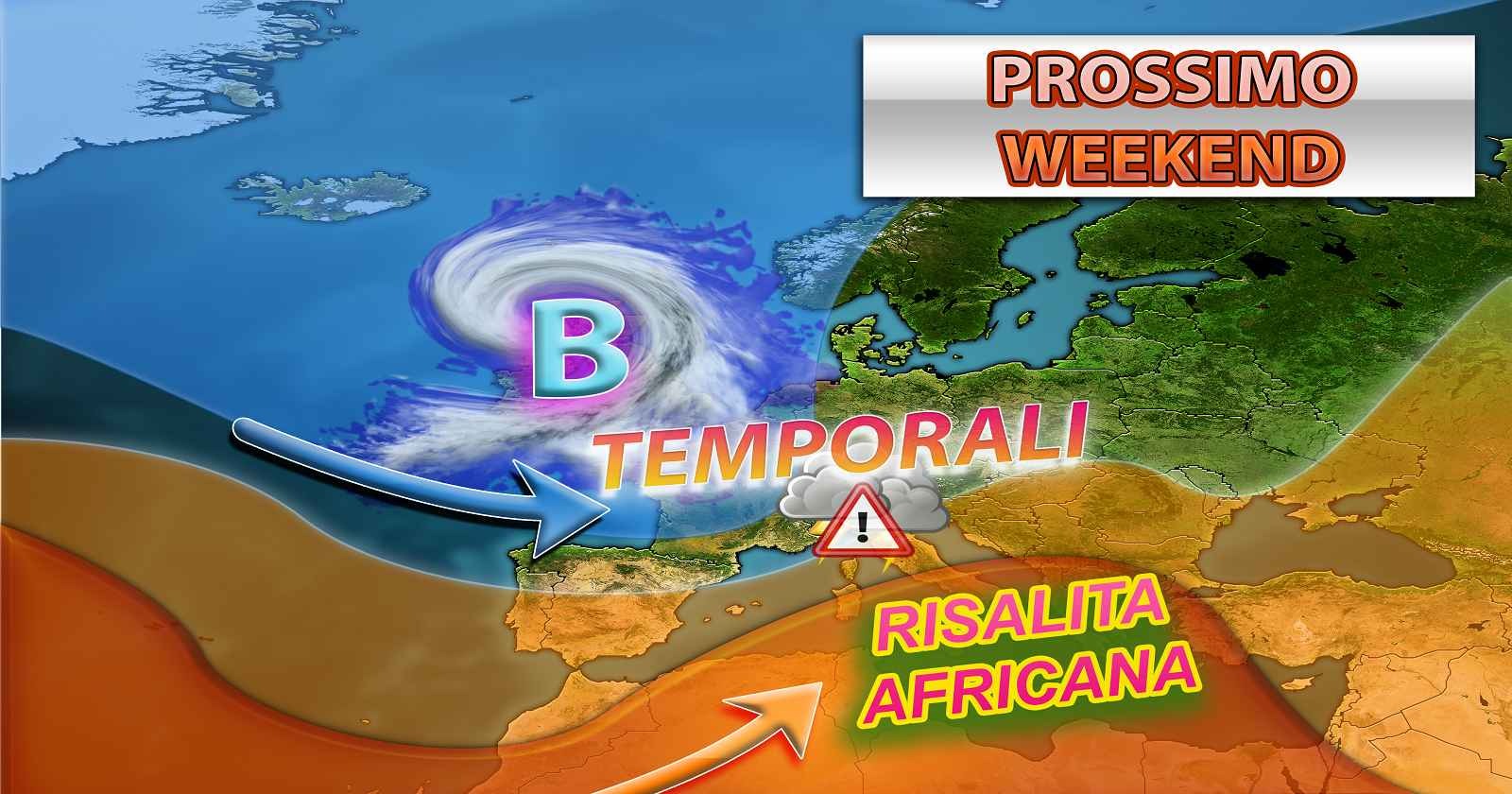Risalita calda africana nel prossimo weekend