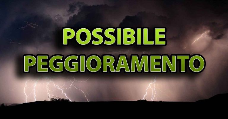 METEO ITALIA: piogge e temporali in arrivo nei prossimi giorni, rinfrescata in vista anche al SUD