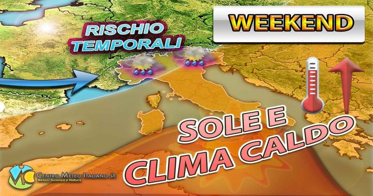 METEO – Nuovo passaggio TEMPORALESCO al nord nel WEEKEND, poi arriva il SUPER ANTICICLONE