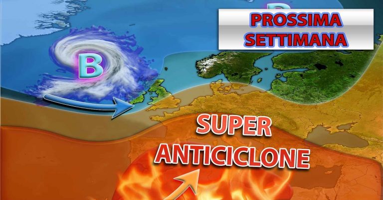 METEO – PROSSIMA SETTIMANA con rinforzo dell’ANTICICLONE AFRICANO, tanto SOLE e CALDO estremo. La TENDENZA