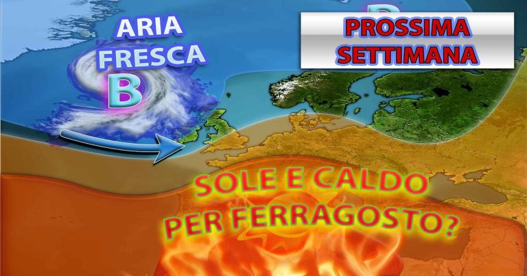 METEO ITALIA – Residui TEMPORALI al nord, poi arriva il SUPER CALDO con TEMPERATURE fino a +40°C