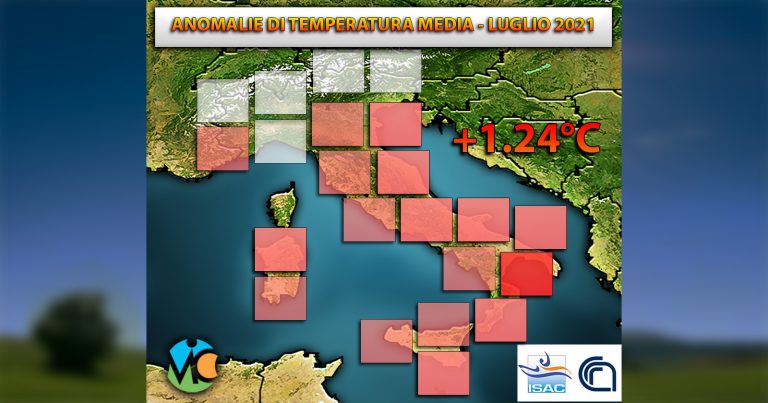 METEO – L’ESTATE 2021 si candida ad essere tra le più CALDE dall’800, ecco l’ultimo REPORT del CNR