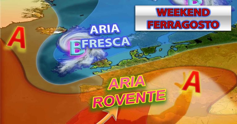 METEO – WEEKEND di FERRAGOSTO INFUOCATO con CALDO AFRICANO, ma occhio ai TEMPORALI, i dettagli METEO – WEEKEND di FERRAGOSTO INFUOCATO con CALDO AFRICANO, ma occhio ai TEMPORALI, i dettagli